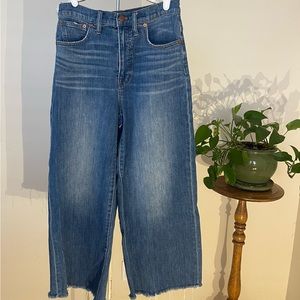 Madewell Jeans Wide-Leg Crop, Size 27